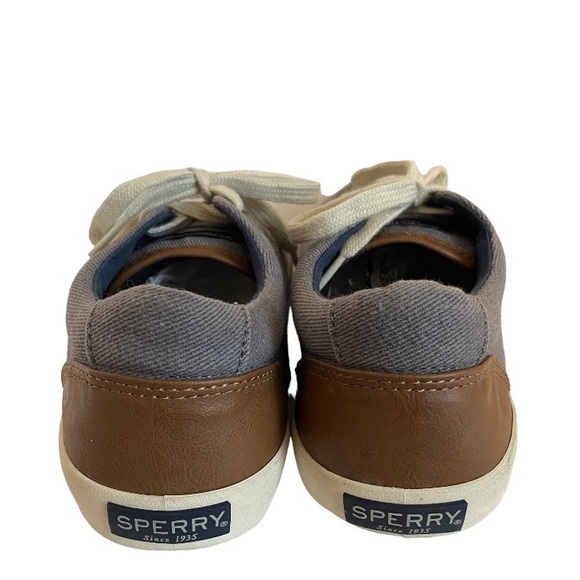 Sperry Top-Sider Grey Canvas Lace-up Shoe - Picture 4 of 7